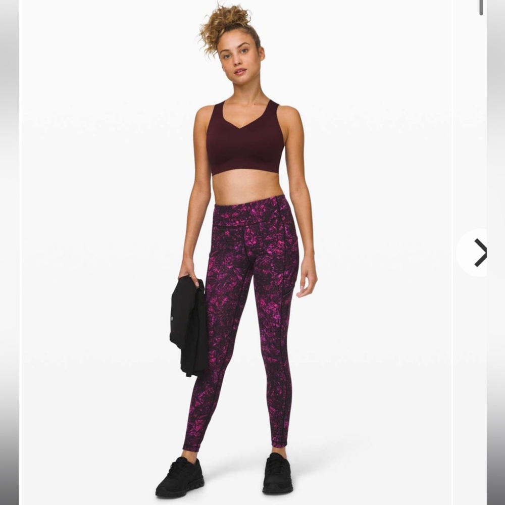 Lululemon Speed up Tight Undercurrent Grapealicious Multi size 4